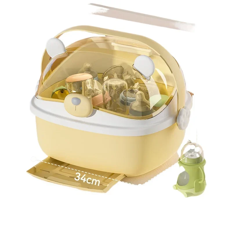 *Dust-proof bottle storage box Drain rack sideboard Baby complementary food tools Tableware storage box
*Dust-proof bottle storage box Drain rack sideboard Baby complementary food tools Tableware storage box