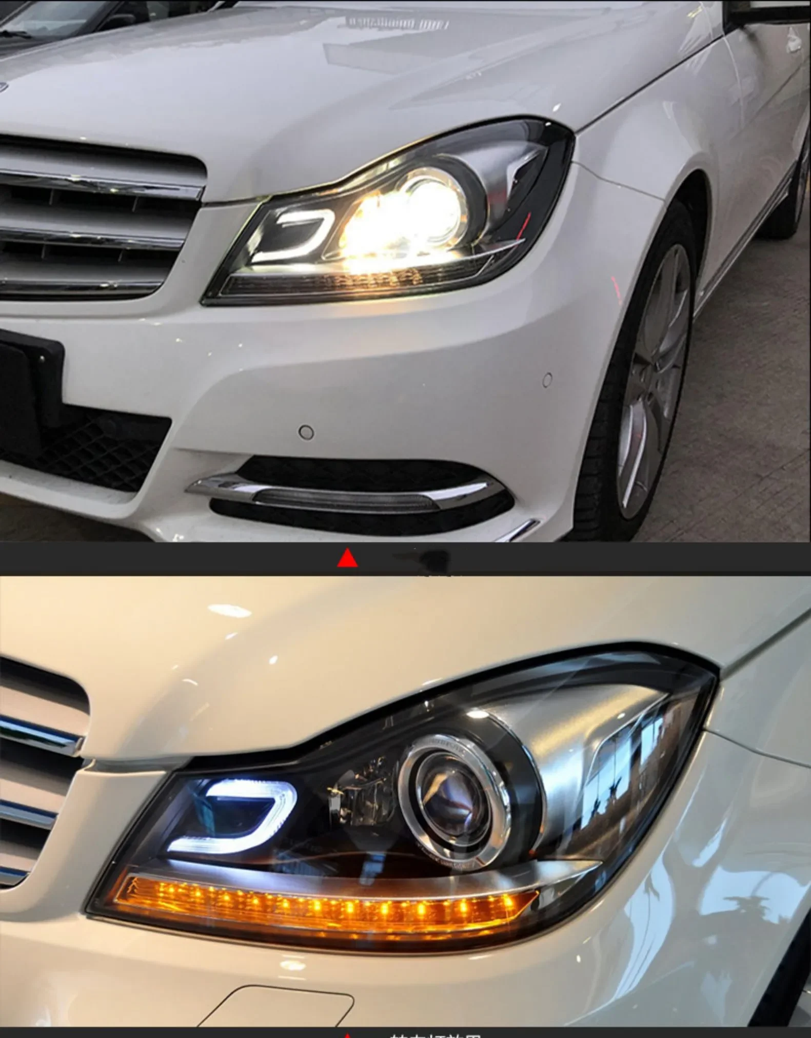 HID LED Headlight Assembly for Mercedes-Benz C-Class W204 C180 C200 C260 Halogen Lamp DRL Daytime Running Light Turn Signal
HID LED Headlight Assembly for Mercedes-Benz C-Class W204 C180 C200 C260 Halogen Lamp DRL Daytime Running Light Turn Signal