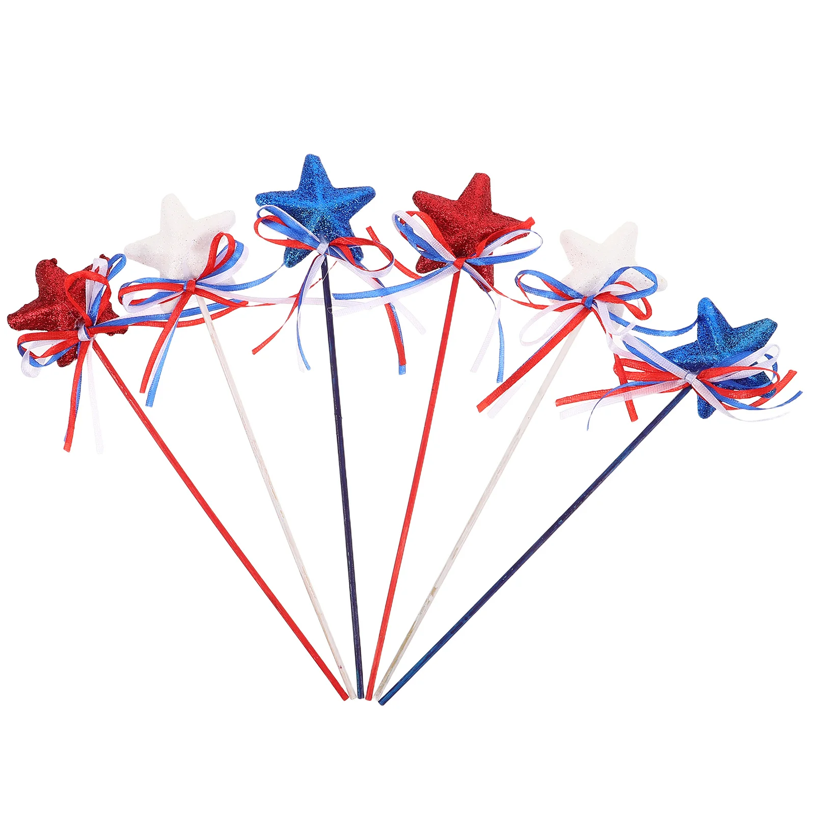 6Pcs Star Picks Patriotic Decor Colorful Foams Stars Bowknot Ribbon 4th of July Independence Day Table Decoration
6Pcs Star Picks Patriotic Decor Colorful Foams Stars Bowknot Ribbon 4th of July Independence Day Table Decoration