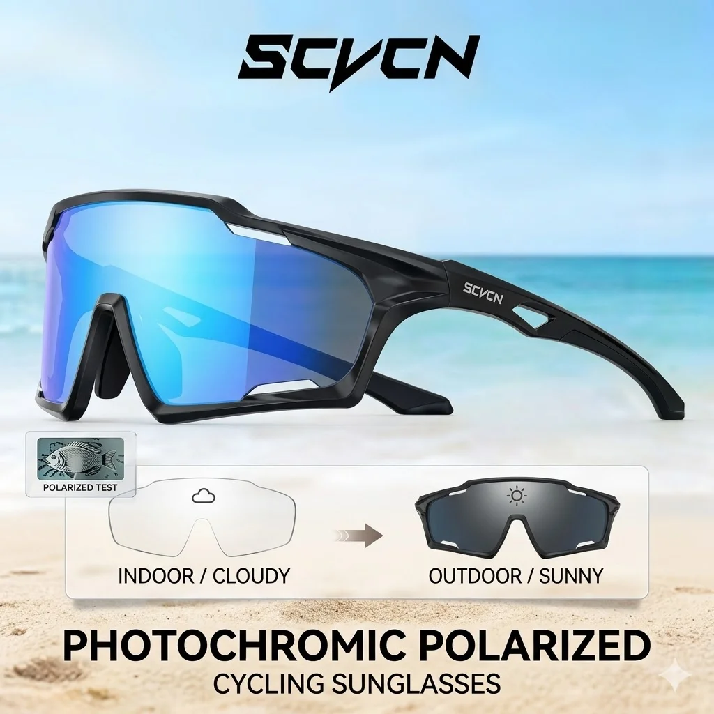 SCVCN Photochromic Cycling Sunglasses Men Women UV400 MTB Mountain Bike Goggles Outdoor Sports Running Eyewear Oculos Ciclismo
SCVCN Photochromic Cycling Sunglasses Men Women UV400 MTB Mountain Bike Goggles Outdoor Sports Running Eyewear Oculos Ciclismo