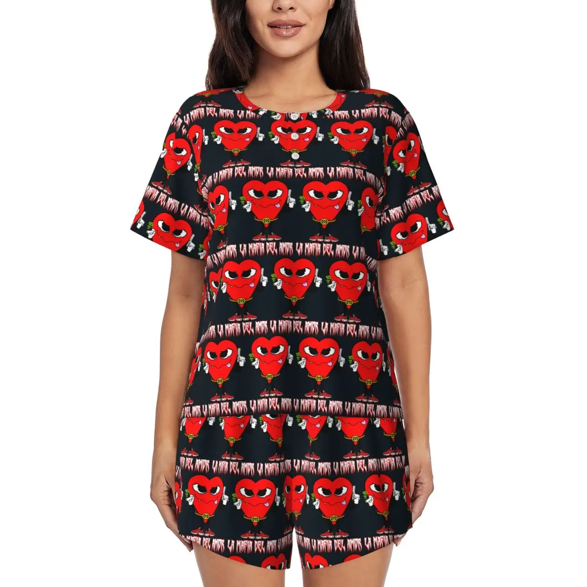 MAFIA OF LOVE Round Neck Short Sleeves Nightdress for Sleeping Sleepshirts Women Soft Pajama Set Short Pants
MAFIA OF LOVE Round Neck Short Sleeves Nightdress for Sleeping Sleepshirts Women Soft Pajama Set Short Pants