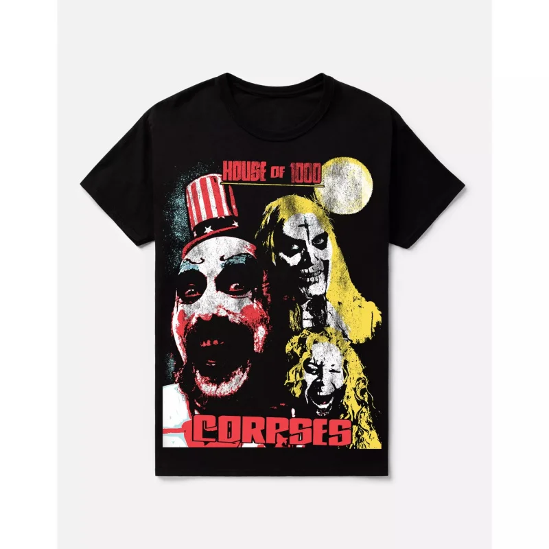 0422 Retro Horror Movie House of 1000 corpses Scary Halloween Gift t shirt Rob zombie Captain spaulding Graphic clothes S-6xl
0422 Retro Horror Movie House of 1000 corpses Scary Halloween Gift t shirt Rob zombie Captain spaulding Graphic clothes S-6xl