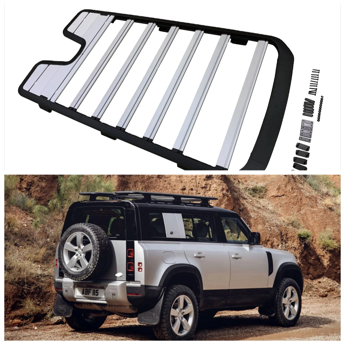 YH-Q-LD002 High Quality Aluminum Alloy Car Roof Rack Roof Basket Luggage Rack for 2020 Land Rover Defender 110
YH-Q-LD002 High Quality Aluminum Alloy Car Roof Rack Roof Basket Luggage Rack for 2020 Land Rover Defender 110