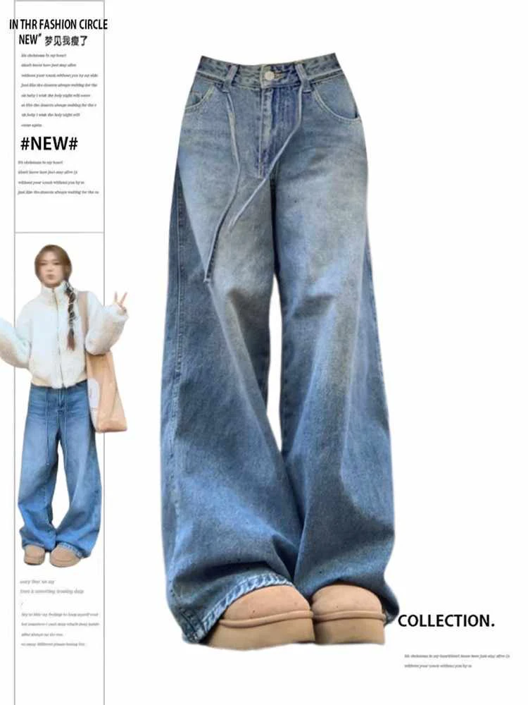 Женские мешковатые джинсы Широкий крой Синие джинсовые брюки-бойфренды Хип-поп Американский ретро 2000-х Y2K Harajuku Ковбойский High Street Chic Новый
Женские мешковатые джинсы Широкий крой Синие джинсовые брюки-бойфренды Хип-поп Американский ретро 2000-х Y2K Harajuku Ковбойский High Street Chic Новый