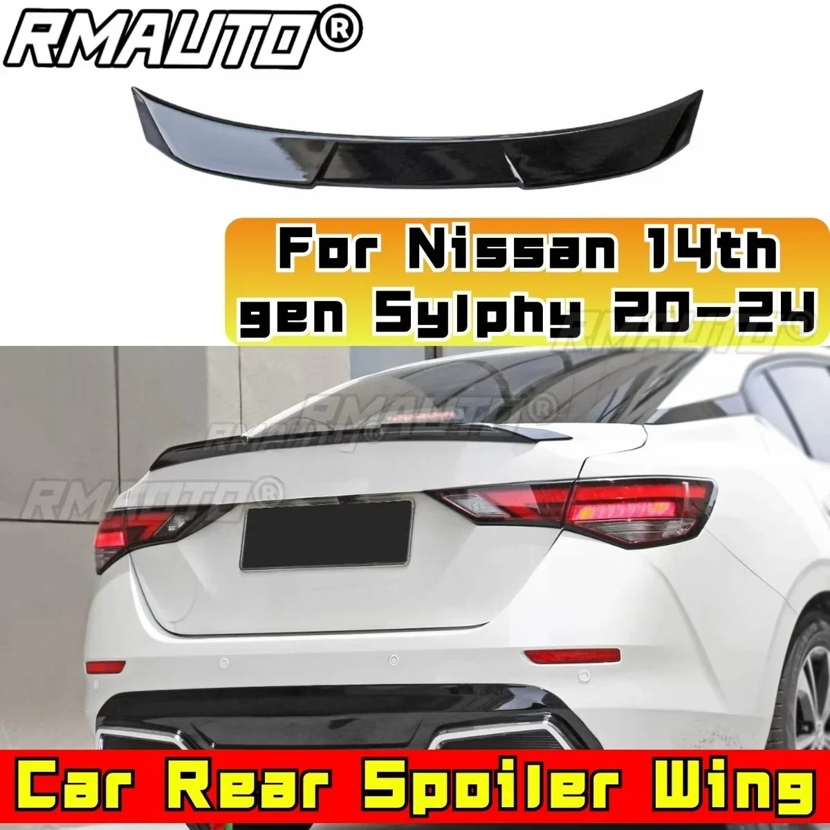 Car Rear Trunk Spoiler Wing Body Kit for Nissan 14th Gen Sylphy 2020-2024 Rear Trunk Spoiler Wing Car Accessories
Car Rear Trunk Spoiler Wing Body Kit for Nissan 14th Gen Sylphy 2020-2024 Rear Trunk Spoiler Wing Car Accessories