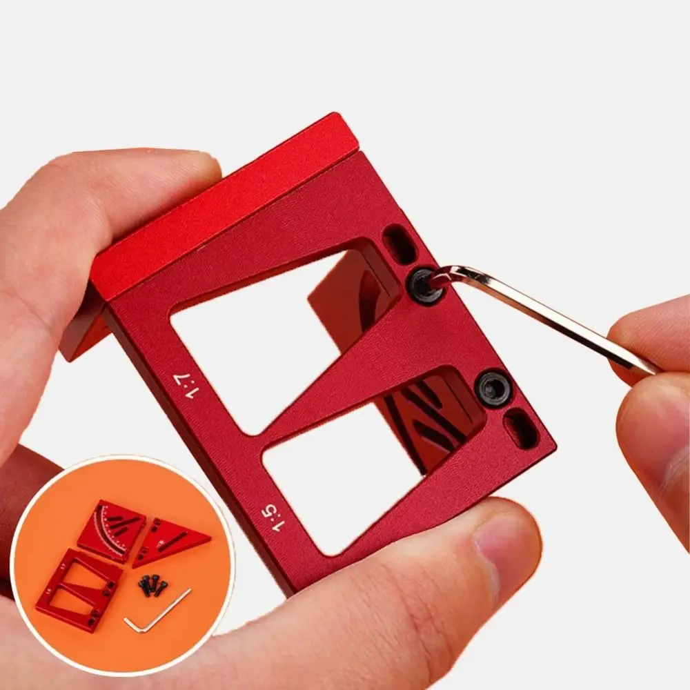 Aluminum Alloy Multi Angle Measuring Ruler Multifunctional 30/45/60/90 Degree T-shaped Angle Ruler Marking Gauge
Aluminum Alloy Multi Angle Measuring Ruler Multifunctional 30/45/60/90 Degree T-shaped Angle Ruler Marking Gauge