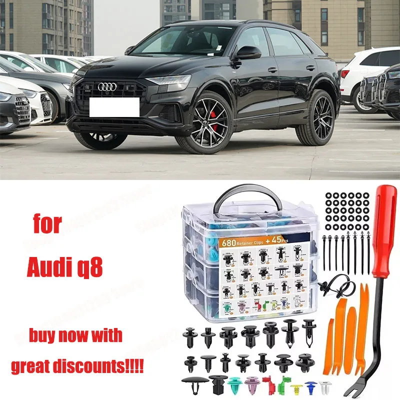For Audi q8 BMW VW Porsche Toyota Car Plastic Retainer Clips Kit 680+45pcs Auto Fender Push Pin Car Fastener Clip Mixed Set
For Audi q8 BMW VW Porsche Toyota Car Plastic Retainer Clips Kit 680+45pcs Auto Fender Push Pin Car Fastener Clip Mixed Set