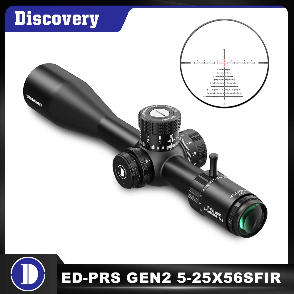 Discovery Gen II ED5-25X56 New Tactical Scope HD Illuminated Shockproof FFP Hunting Riflescopes Etched Reticle Optical Sights
Discovery Gen II ED5-25X56 New Tactical Scope HD Illuminated Shockproof FFP Hunting Riflescopes Etched Reticle Optical Sights