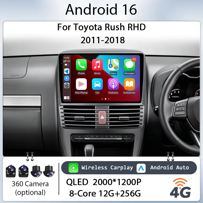 for Toyota Rush RHD 2011-2018 Car Stereo 9" IPS HD Touch Screen Android 16 GPS Navi BT WiFi DSP Audio Unit Multimedia Kit Player
for Toyota Rush RHD 2011-2018 Car Stereo 9" IPS HD Touch Screen Android 16 GPS Navi BT WiFi DSP Audio Unit Multimedia Kit Player