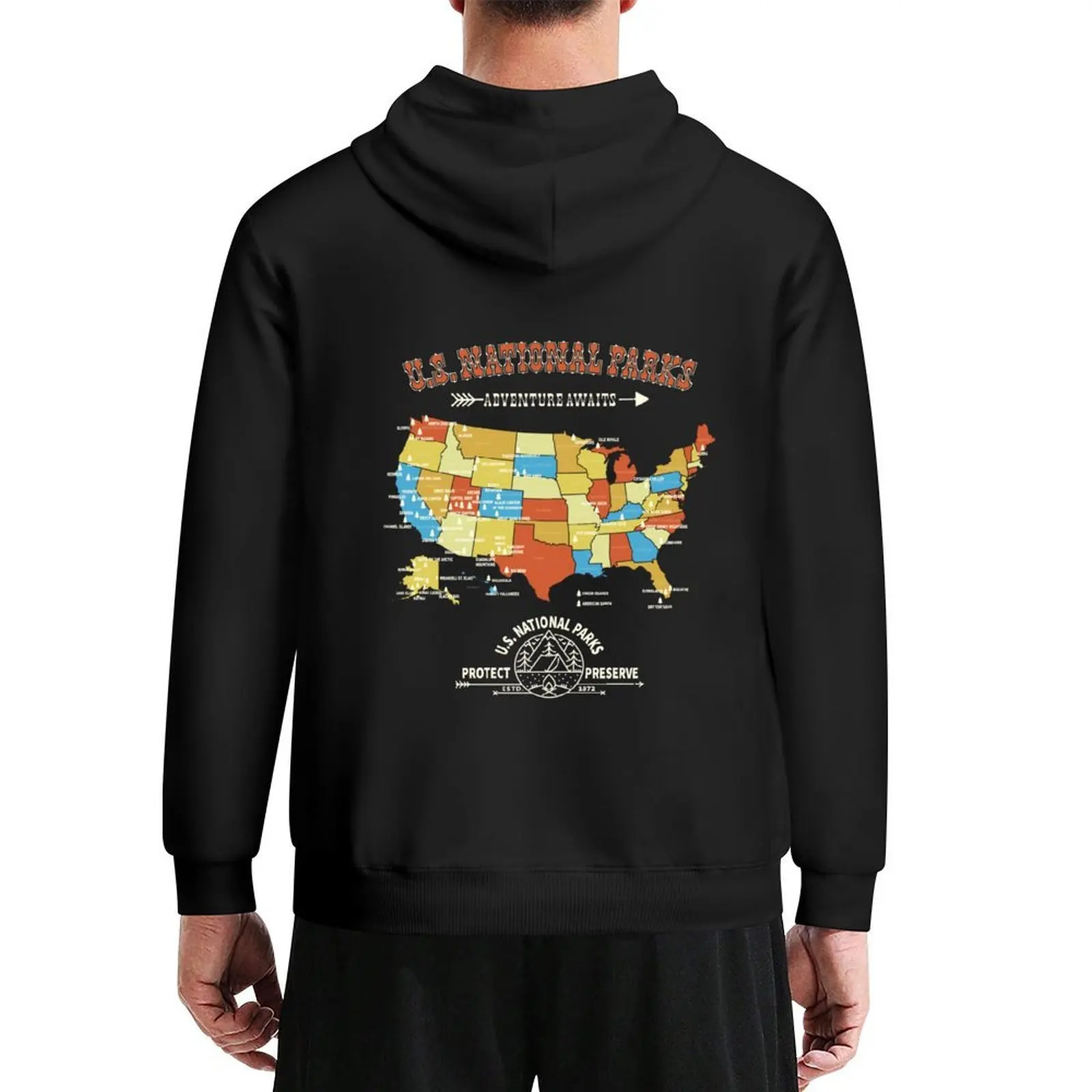 All 63 National Parks Map - Vintage American Hiking Camping Gift Hoodie men's sweat-shirt set men clothes autumn hoodie
All 63 National Parks Map - Vintage American Hiking Camping Gift Hoodie men's sweat-shirt set men clothes autumn hoodie