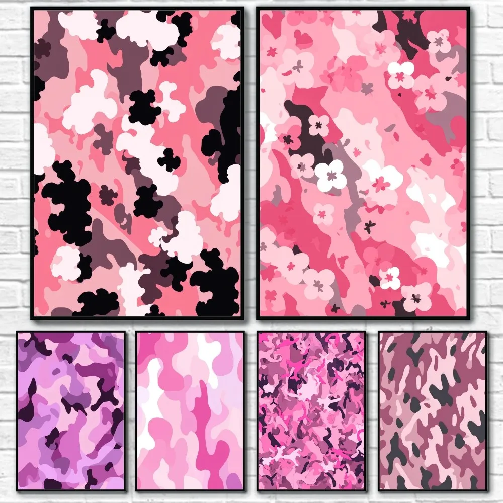 Pink Camouflage Pattern Art Poster Sticky Wall Art Printing Waterproof Home Living Bed Room Bar Aesthetic Decor
Pink Camouflage Pattern Art Poster Sticky Wall Art Printing Waterproof Home Living Bed Room Bar Aesthetic Decor