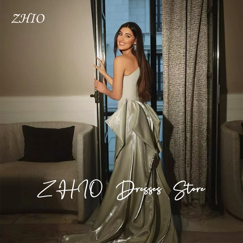 ZHIO Изысканное серое вечернее платье без бретелек из шифона с драпировкой и прямым шлейфом, элегантное платье для торжественных случаев по индивидуальному заказу
ZHIO Изысканное серое вечернее платье без бретелек из шифона с драпировкой и прямым шлейфом, элегантное платье для торжественных случаев по индивидуальному заказу