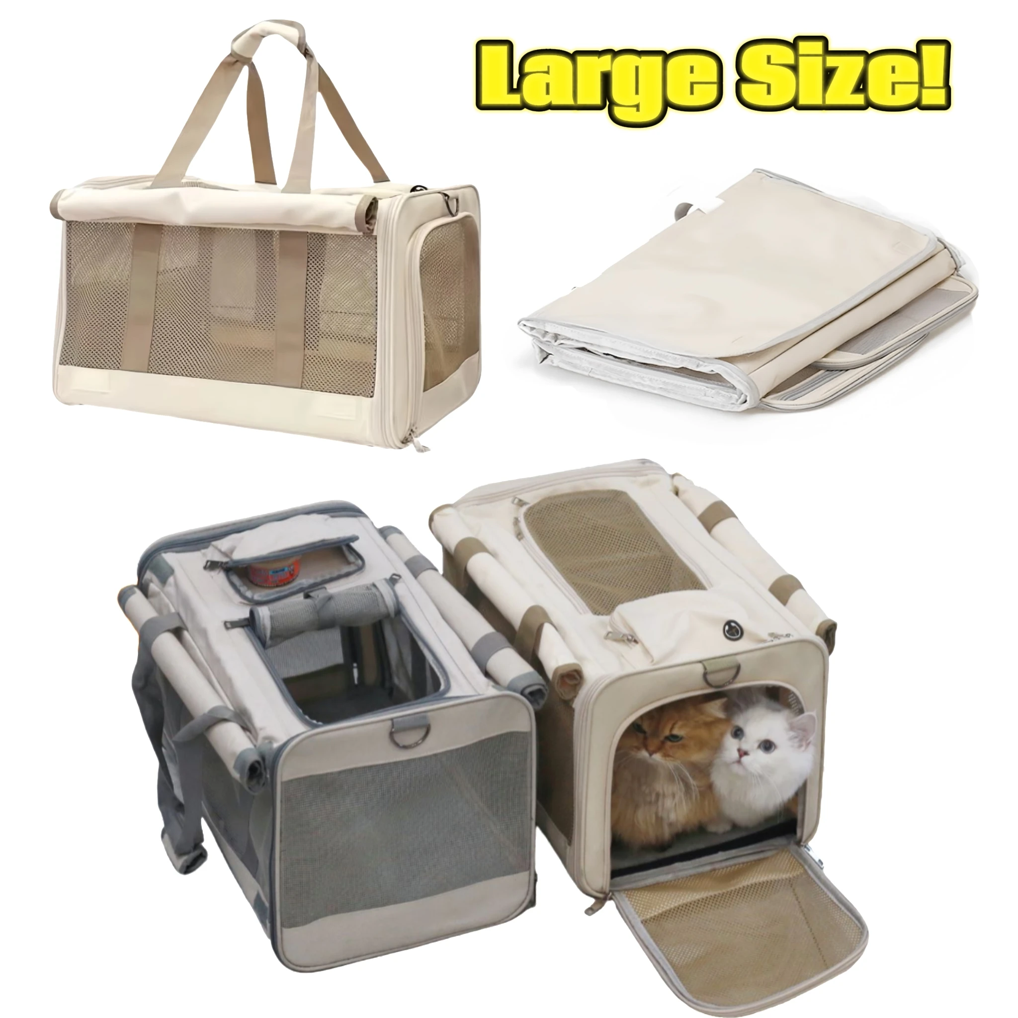 Сумка-переноска для животных увеличенного размера, портативная, складная, с мягкими стенками, дышащая, для кошек, с ручкой на одно плечо и ремнем через плечо
Сумка-переноска для животных увеличенного размера, портативная, складная, с мягкими стенками, дышащая, для кошек, с ручкой на одно плечо и ремнем через плечо