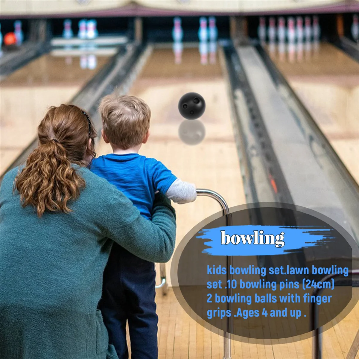 ABVB 1 Set Bowling Set for Kids & Adults 2 Ball with 10 Pins for Family Kids and Adults Backyard Skittles
ABVB 1 Set Bowling Set for Kids & Adults 2 Ball with 10 Pins for Family Kids and Adults Backyard Skittles