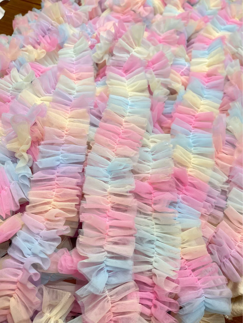 20 ярдов радужной двухслойной сетки с плотным жатым кружевом, аксессуары для волос, кружевные элементы для пышных юбок
20 ярдов радужной двухслойной сетки с плотным жатым кружевом, аксессуары для волос, кружевные элементы для пышных юбок