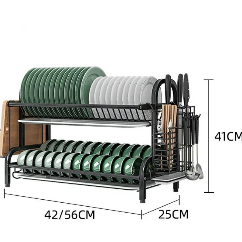 3-Layer Kitchen Drainer 304 Stainless Steel Dish Rack with Drying Filter Durable Tableware Storage Box Organizer for Home
3-Layer Kitchen Drainer 304 Stainless Steel Dish Rack with Drying Filter Durable Tableware Storage Box Organizer for Home