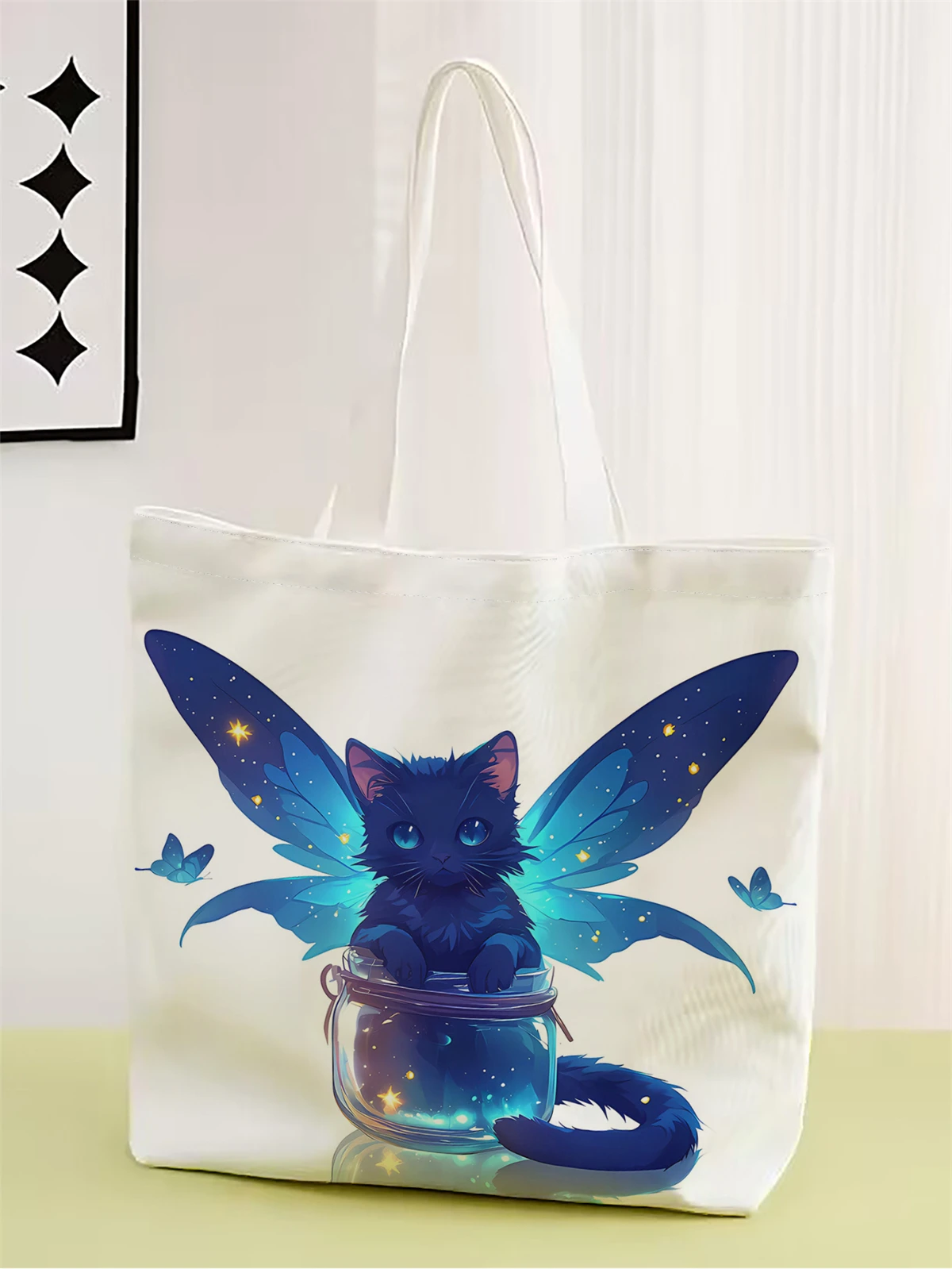 1шт, сумка-бабочка с котом, многоразовая модная сумка, многофункциональная сумка, холщовая сумка для покупок с принтом
1шт, сумка-бабочка с котом, многоразовая модная сумка, многофункциональная сумка, холщовая сумка для покупок с принтом