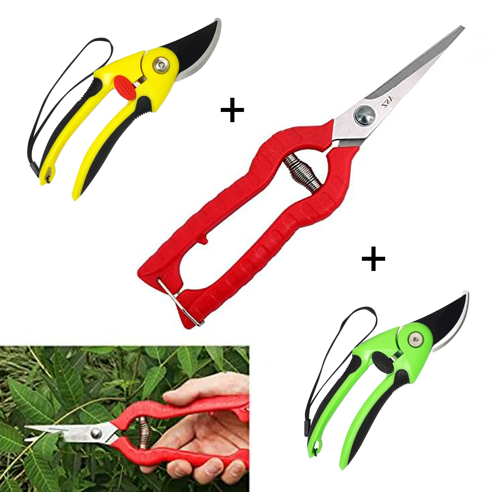 New Upgraded Branch ShearsProfessional Stainless Steel Garden Scissors-Precision Fruit&Grape Harvesting Tool for Garden&Flower
New Upgraded Branch ShearsProfessional Stainless Steel Garden Scissors-Precision Fruit&Grape Harvesting Tool for Garden&Flower