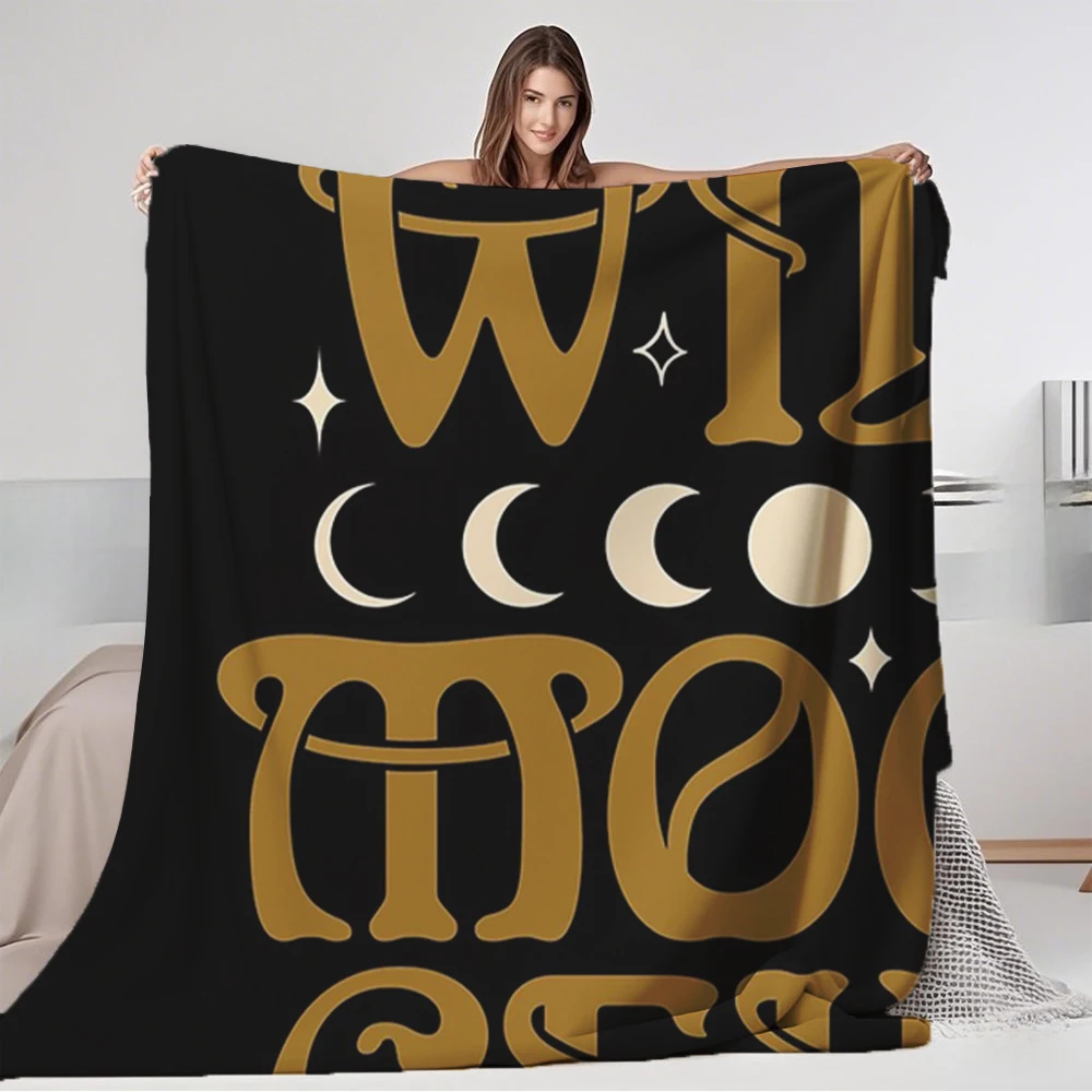 Modern Minimalist Spring/Autumn Flannel Bed Blanket Stay Wild Moon Child In Black Magic Throw Blanket Bedcover Ultra-Soft Touch
Modern Minimalist Spring/Autumn Flannel Bed Blanket Stay Wild Moon Child In Black Magic Throw Blanket Bedcover Ultra-Soft Touch