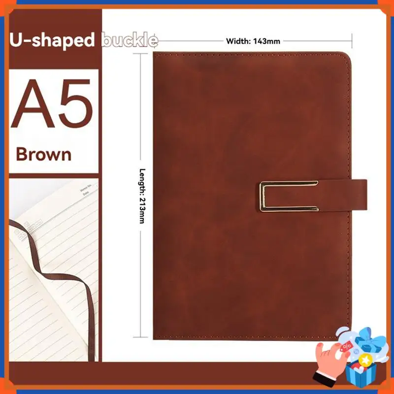Compact Retro A5 Leatherbound Notebook Soft Leather U-Shaped Magnetic Buckle Business Office Notebook Diary Notebook
Compact Retro A5 Leatherbound Notebook Soft Leather U-Shaped Magnetic Buckle Business Office Notebook Diary Notebook