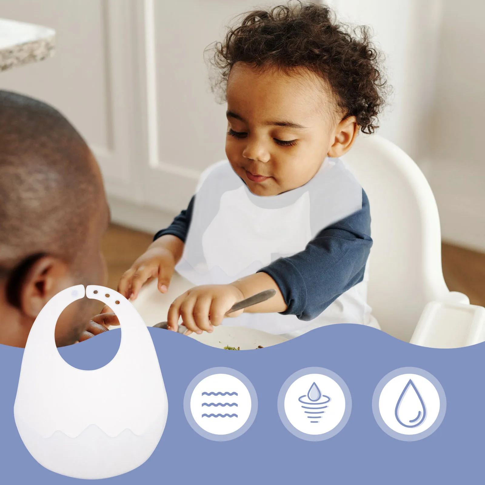 Silicone Bibs Ultra Thin Lightweight Food Grade Adjustable Neck Strap Toddler Drooling Bib Quick Dry Baby for Babies
Silicone Bibs Ultra Thin Lightweight Food Grade Adjustable Neck Strap Toddler Drooling Bib Quick Dry Baby for Babies