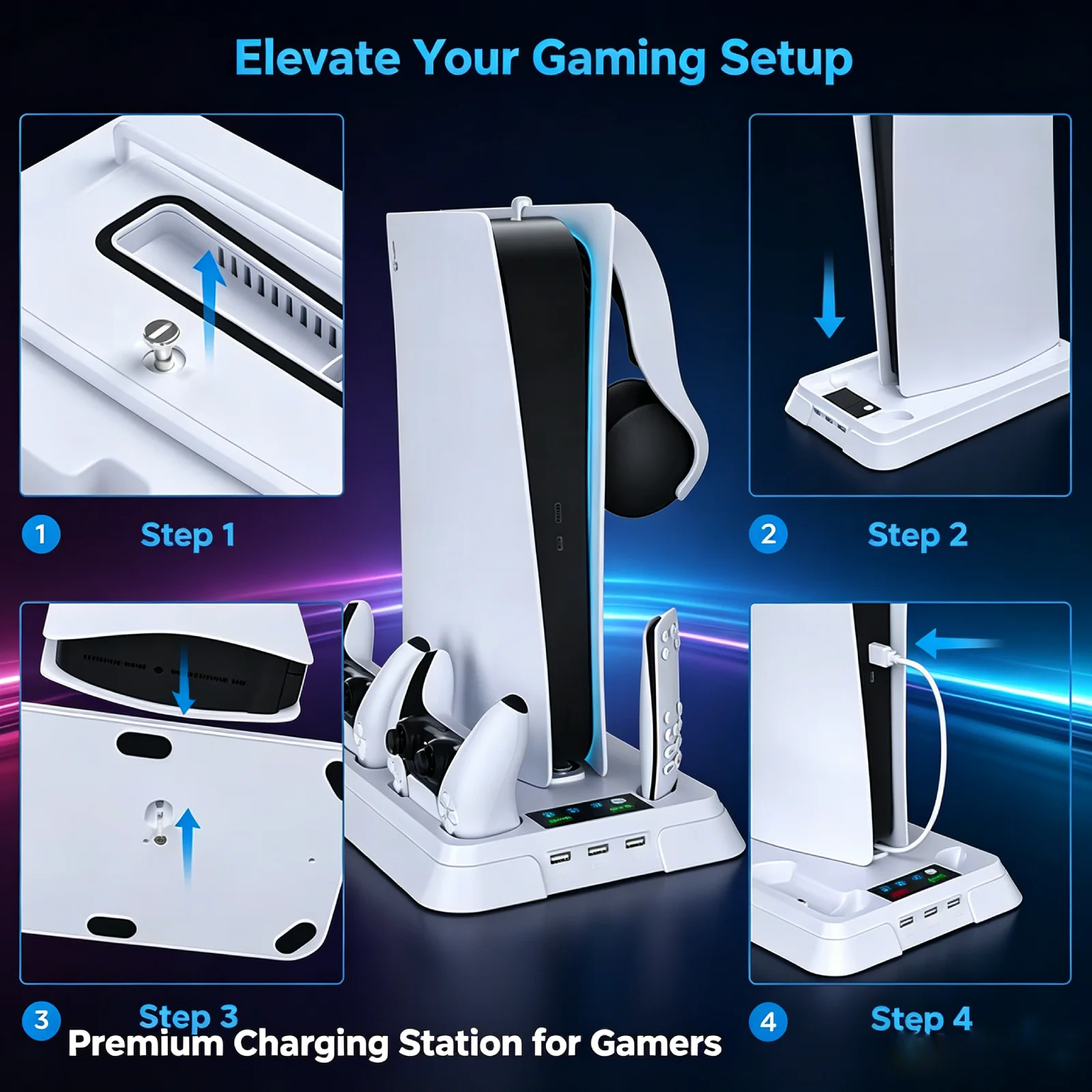 For PS5 Multifunctional Cooling Base Standard (Digital/Disc) Multifunctional Slim (Digital/Disc) & Pro Consoles Game accessories
For PS5 Multifunctional Cooling Base Standard (Digital/Disc) Multifunctional Slim (Digital/Disc) & Pro Consoles Game accessories