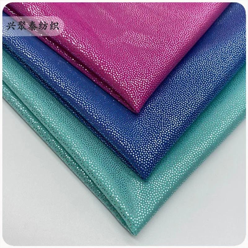 Glittering swimwear fingerprint dot polyester ammonia gilding performance costume fabric high-elasticity toy handicraft dress
Glittering swimwear fingerprint dot polyester ammonia gilding performance costume fabric high-elasticity toy handicraft dress