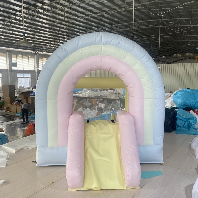 Inflatable Rainbow Bounce House 6x8ft for Children, Mini Kids Bouncy with Slide for Birthday party
Inflatable Rainbow Bounce House 6x8ft for Children, Mini Kids Bouncy with Slide for Birthday party