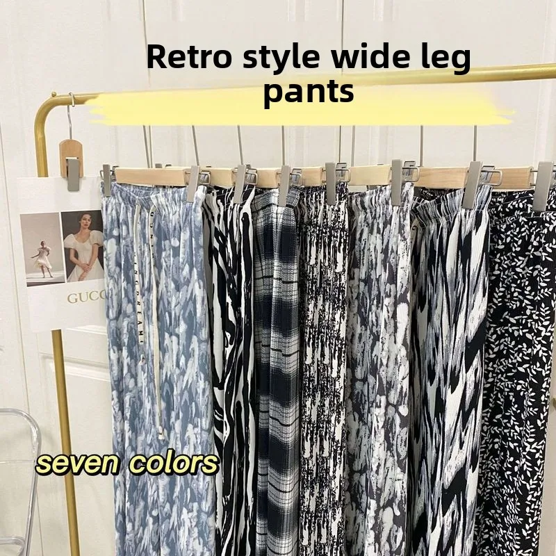 Широкие брюки в стиле ретро, женские весенне-летние осенние новые повседневные брюки из ПВХ с низкой талией для среднего возраста...
Широкие брюки в стиле ретро, женские весенне-летние осенние новые повседневные брюки из ПВХ с низкой талией для среднего возраста...