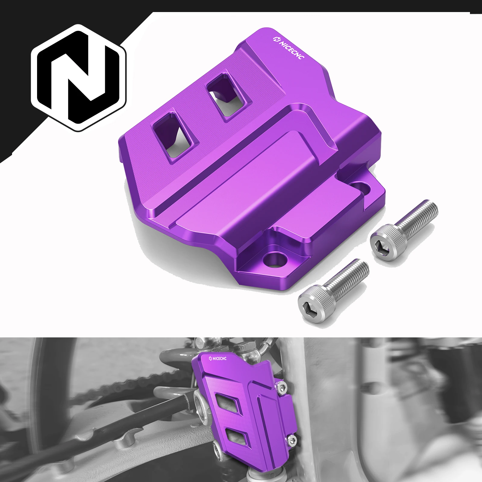 NICECNC For Stark Varg EX MX 2024-2025 Electric Bike Rear Brake Master Cylinder Guard 6061-T6 Aluminium CNC-machined Accessories
NICECNC For Stark Varg EX MX 2024-2025 Electric Bike Rear Brake Master Cylinder Guard 6061-T6 Aluminium CNC-machined Accessories