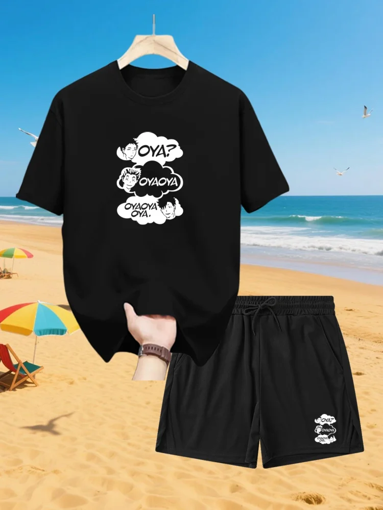 Mens New T Shirt Shorts Set Fashion Mens OYA Printed Short Sleeve Two Pieces Oversized Outdoor Beach Sports Men'S Plus Size Suit
Mens New T Shirt Shorts Set Fashion Mens OYA Printed Short Sleeve Two Pieces Oversized Outdoor Beach Sports Men'S Plus Size Suit