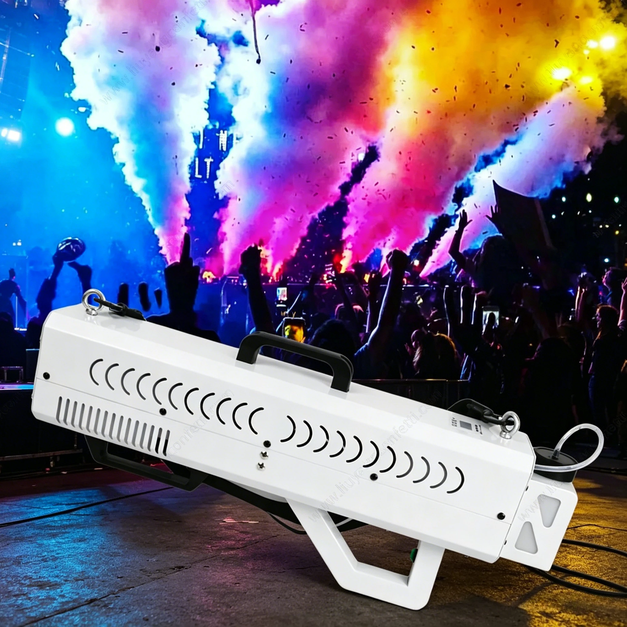 Handheld LED Smoke Gun Portable DJ Club Stage Effect Fog Spray Gun for Party Wedding Live Show Entertainment Equipment
Handheld LED Smoke Gun Portable DJ Club Stage Effect Fog Spray Gun for Party Wedding Live Show Entertainment Equipment
