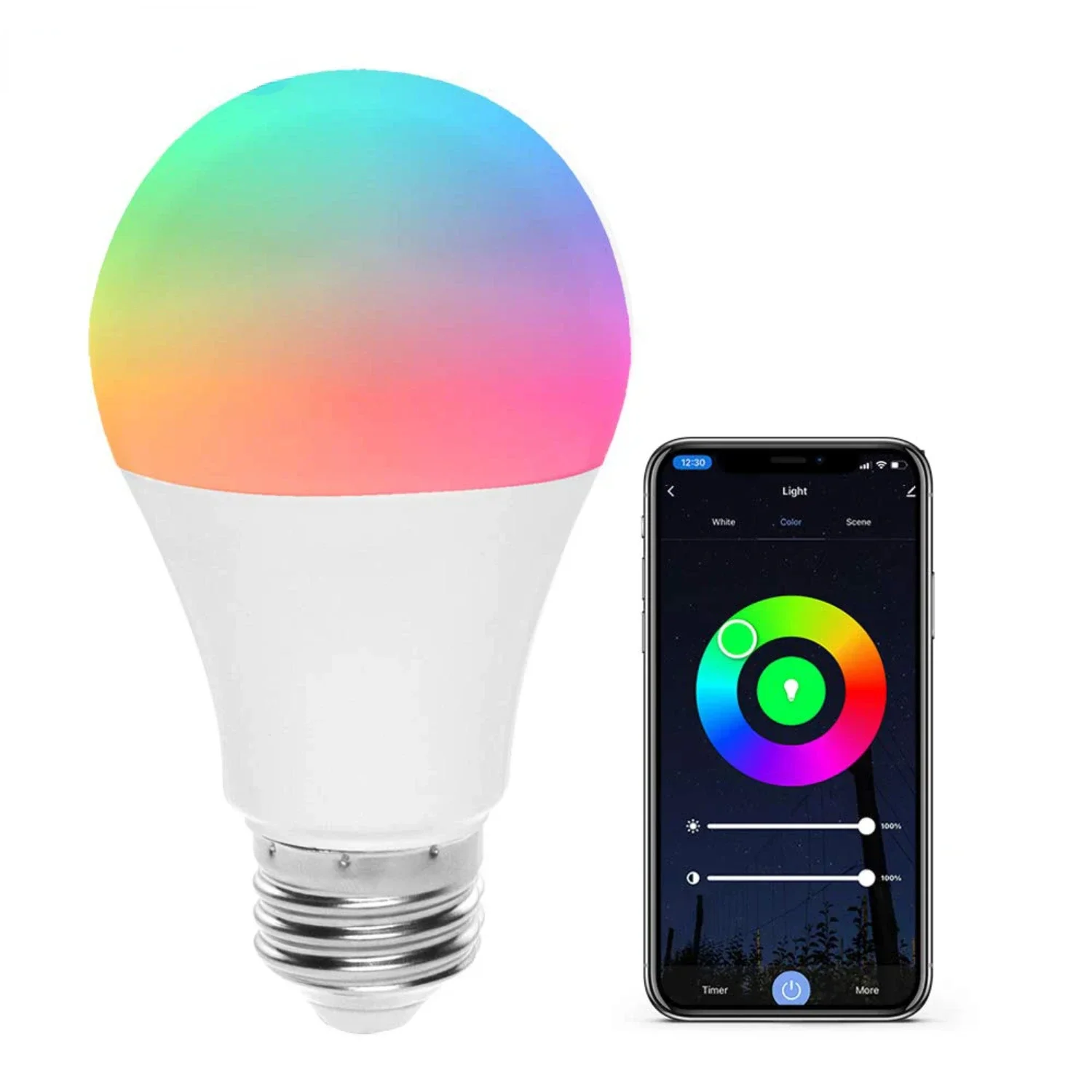 10W Colorful Vibrant RGB Smart LED Lights with Bluetooth Compatibility, Convenient Timing Remote Control, Built-in Memory Functi
10W Colorful Vibrant RGB Smart LED Lights with Bluetooth Compatibility, Convenient Timing Remote Control, Built-in Memory Functi