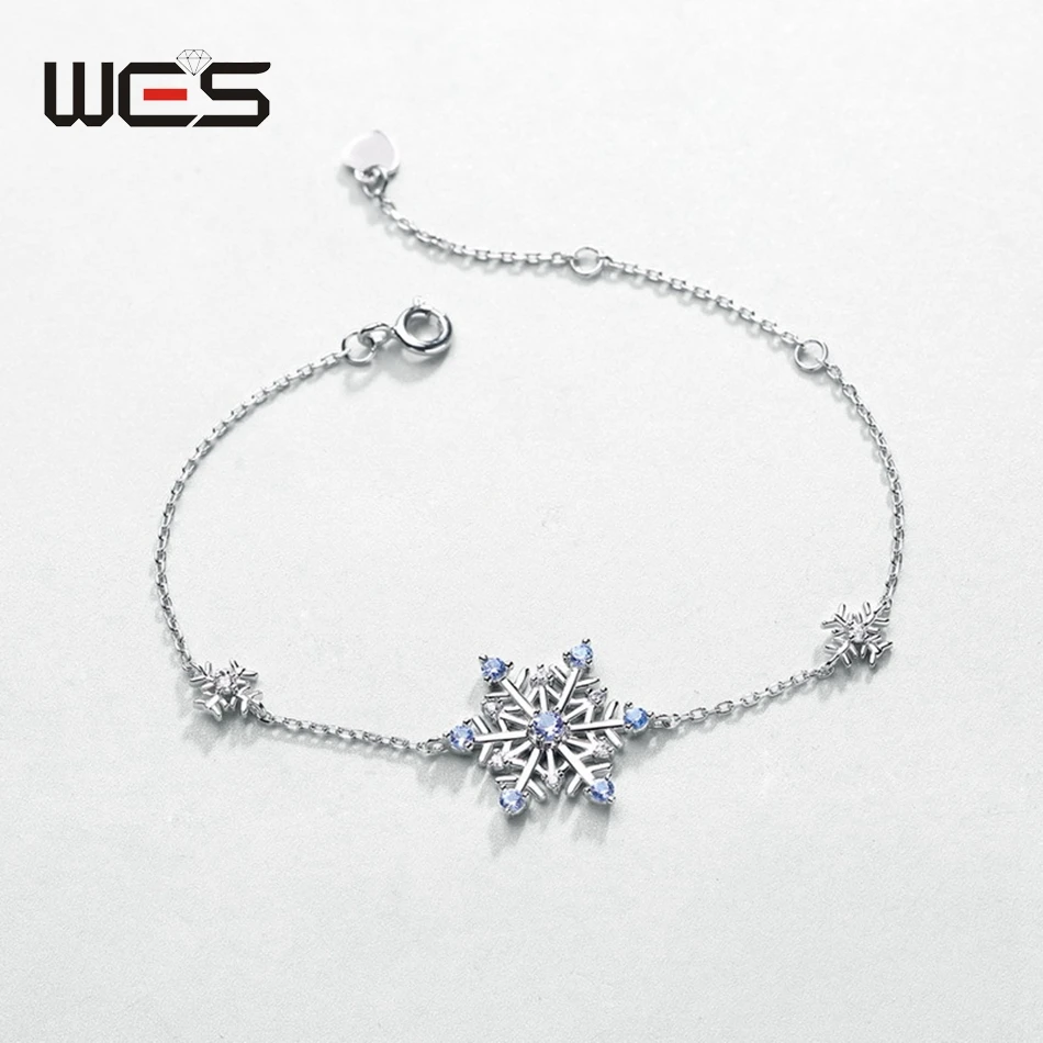 WES 925 Sterling Silver Kyanite 2.5*2.5mm Snowflake Bracelet for Woman Gemstone Fine Jewelry Christmas Party Gifts Anniversary
WES 925 Sterling Silver Kyanite 2.5*2.5mm Snowflake Bracelet for Woman Gemstone Fine Jewelry Christmas Party Gifts Anniversary