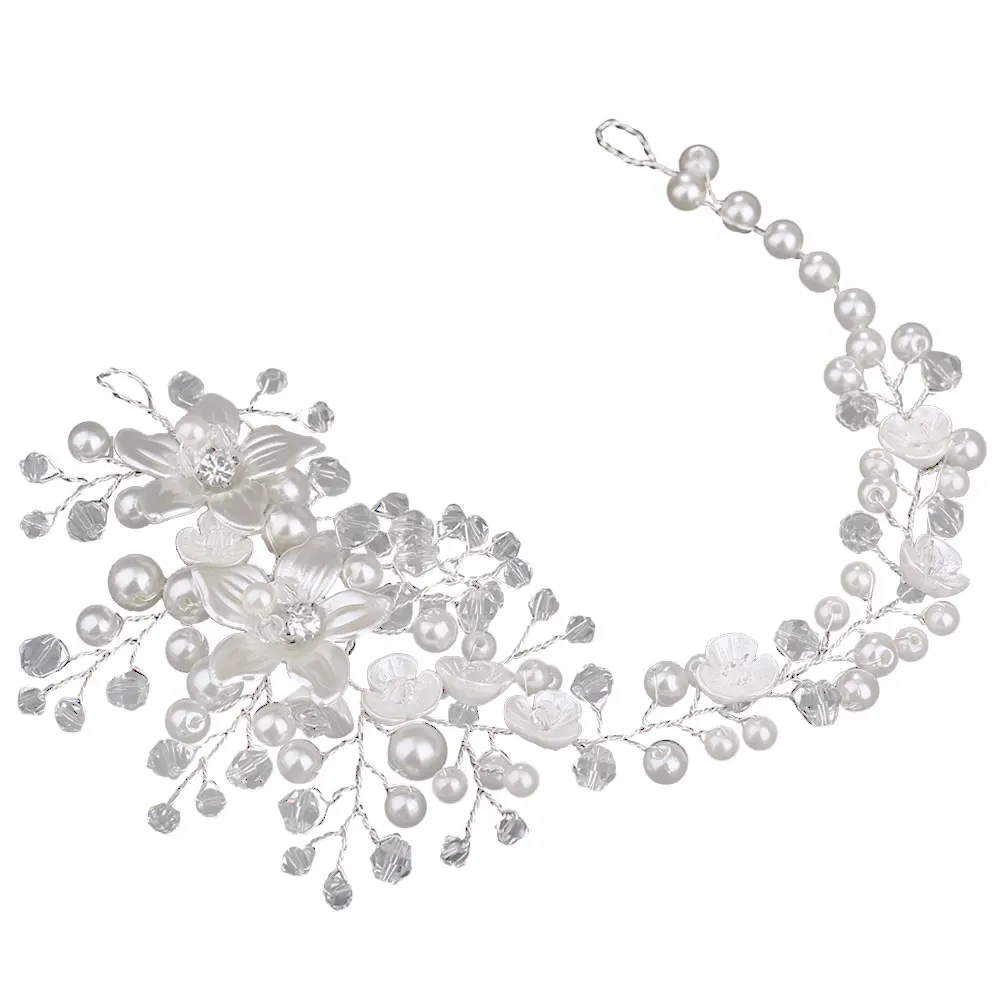 Flower Crystal Pearl Hair Accessories Bridal Headband Chain Headdress Wedding Hairpiece for Special Occasions Proms Performances
Flower Crystal Pearl Hair Accessories Bridal Headband Chain Headdress Wedding Hairpiece for Special Occasions Proms Performances