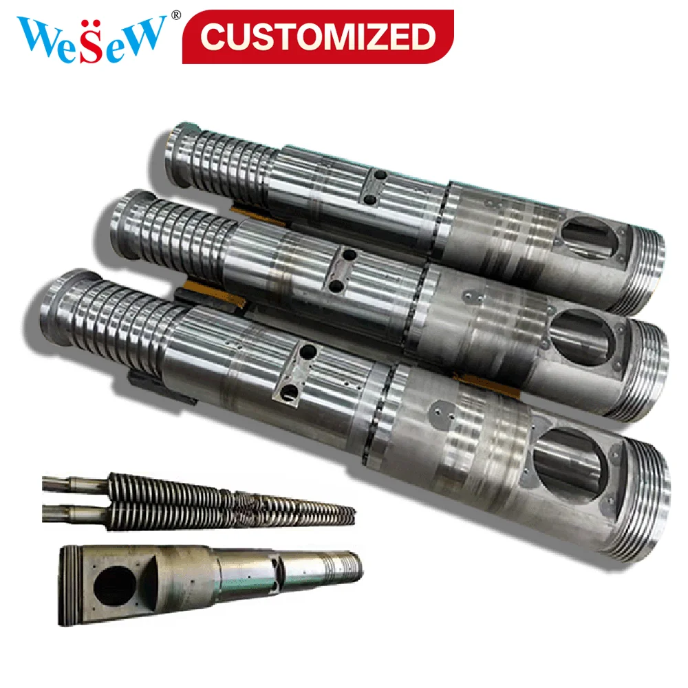 Custom-made non-standard extruder screws and barrels (SACM645, 38CrMoAIA Standard Nitriding Screw) for PVC and WPC production
Custom-made non-standard extruder screws and barrels (SACM645, 38CrMoAIA Standard Nitriding Screw) for PVC and WPC production