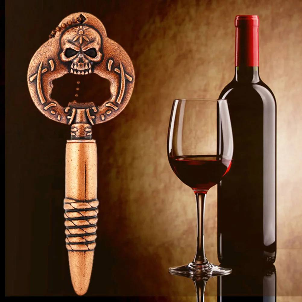 Beer Bottle Opener Corkscrew Multifunction Antiqued Finish Bronze Skull Zinc Alloy Stainless Steel Kitchen Bar Tool
Beer Bottle Opener Corkscrew Multifunction Antiqued Finish Bronze Skull Zinc Alloy Stainless Steel Kitchen Bar Tool