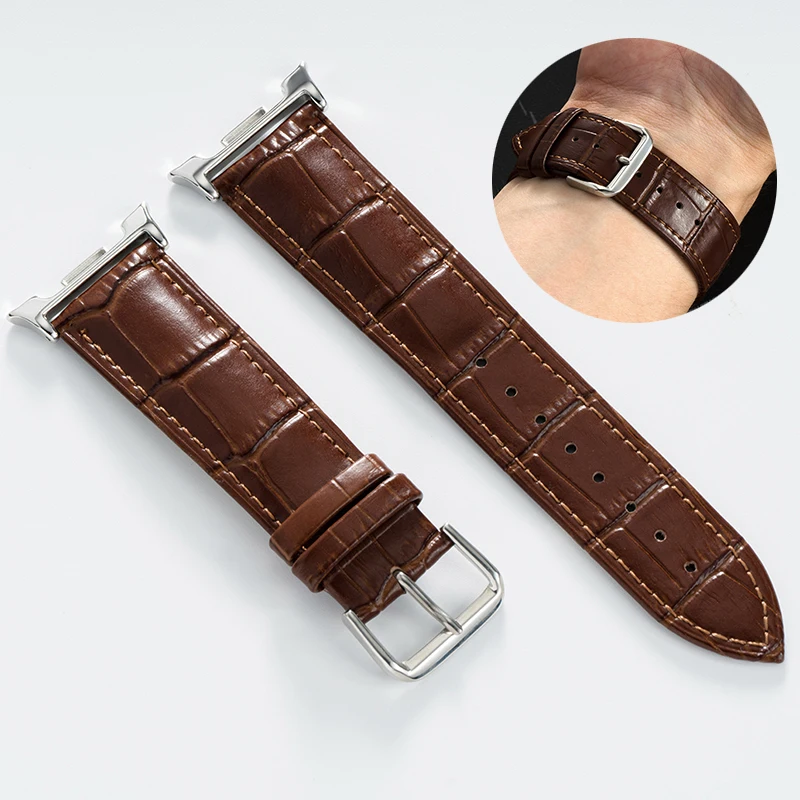 Leather Strap For Samsung galaxy watch 8/8Classic Stainless Steel Connector Accessory galaxy watch ultra 2025 47 Women Men band
Leather Strap For Samsung galaxy watch 8/8Classic Stainless Steel Connector Accessory galaxy watch ultra 2025 47 Women Men band