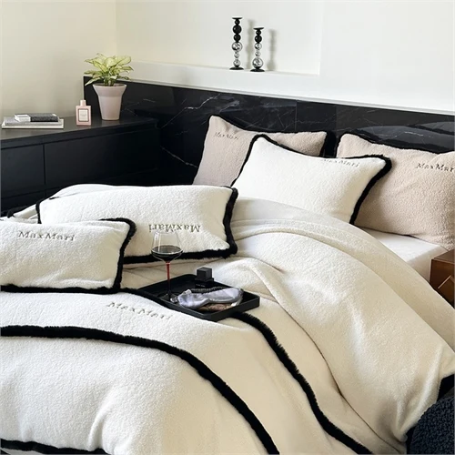 Sunny Textile New French Style Four-piece Set Lace Light Luxury Duvet Cover Set Milk Velvet Bedding Set
Sunny Textile New French Style Four-piece Set Lace Light Luxury Duvet Cover Set Milk Velvet Bedding Set