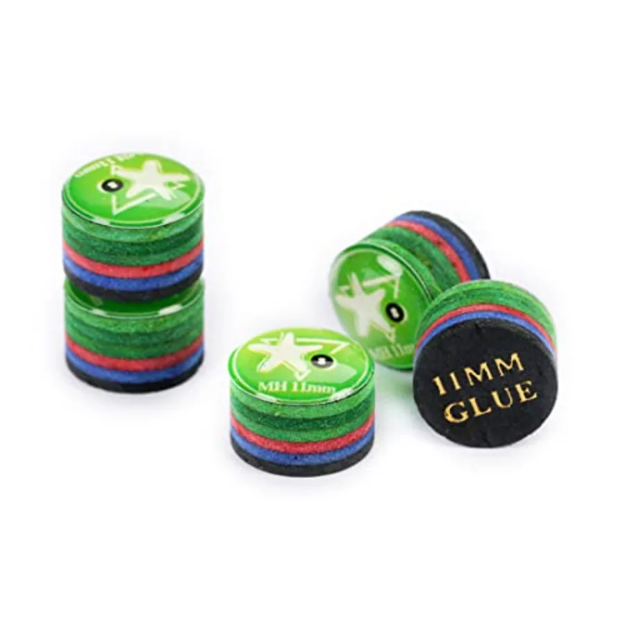 Pool Cue Tips 6 Layers Rainbow Billiards Tip Hardness SX/SS/S/M/MH/H (Size/) Pool Cue Tip - 5 Pcs
Pool Cue Tips 6 Layers Rainbow Billiards Tip Hardness SX/SS/S/M/MH/H (Size/) Pool Cue Tip - 5 Pcs