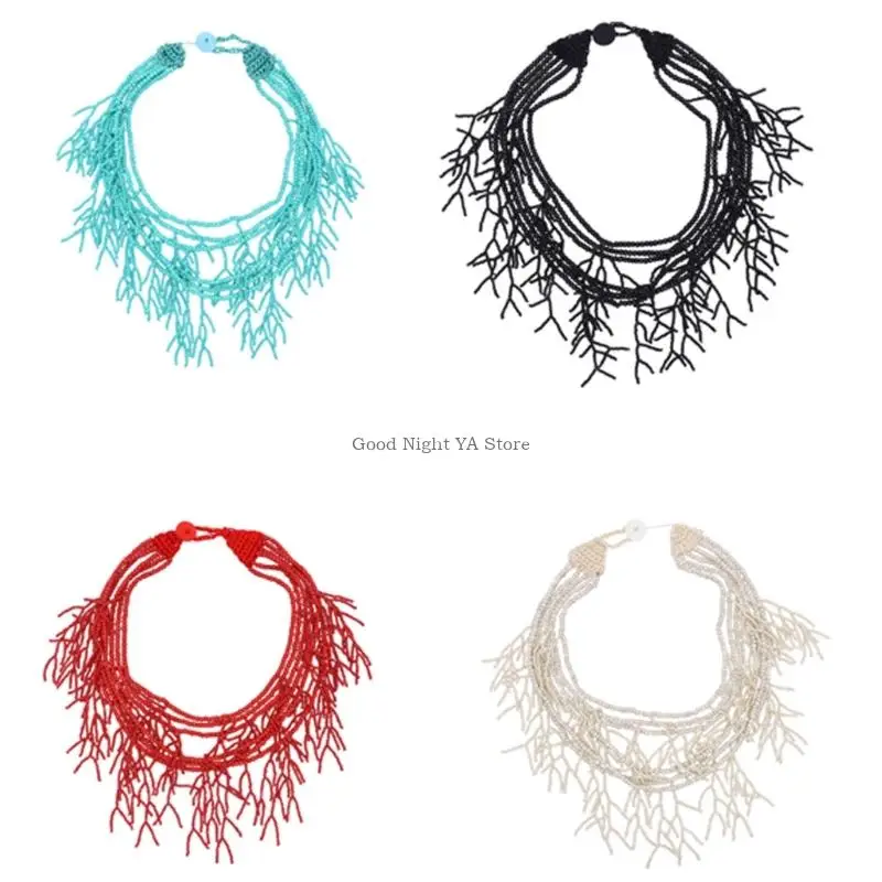 Handstrung Multistrand Necklace Beads Choker Necklace Fashion Neckwear Jewelry Perfect For Women Daily Music Festival
Handstrung Multistrand Necklace Beads Choker Necklace Fashion Neckwear Jewelry Perfect For Women Daily Music Festival