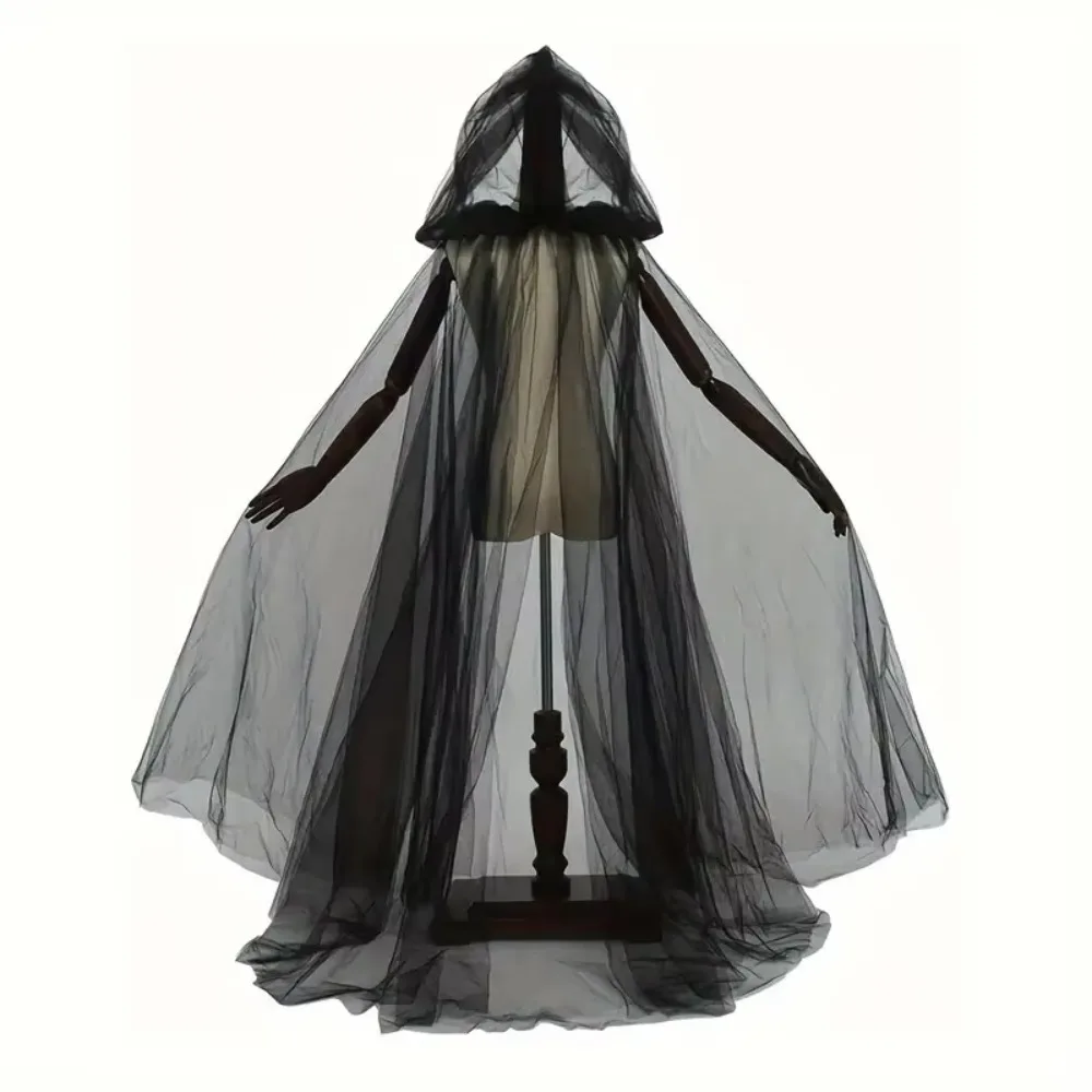 Black Bridal Shawl Witch Vampire Cosplay Cloak Halloween Double Cloak Game Party Costume Props Holiday Dress Up
Black Bridal Shawl Witch Vampire Cosplay Cloak Halloween Double Cloak Game Party Costume Props Holiday Dress Up
