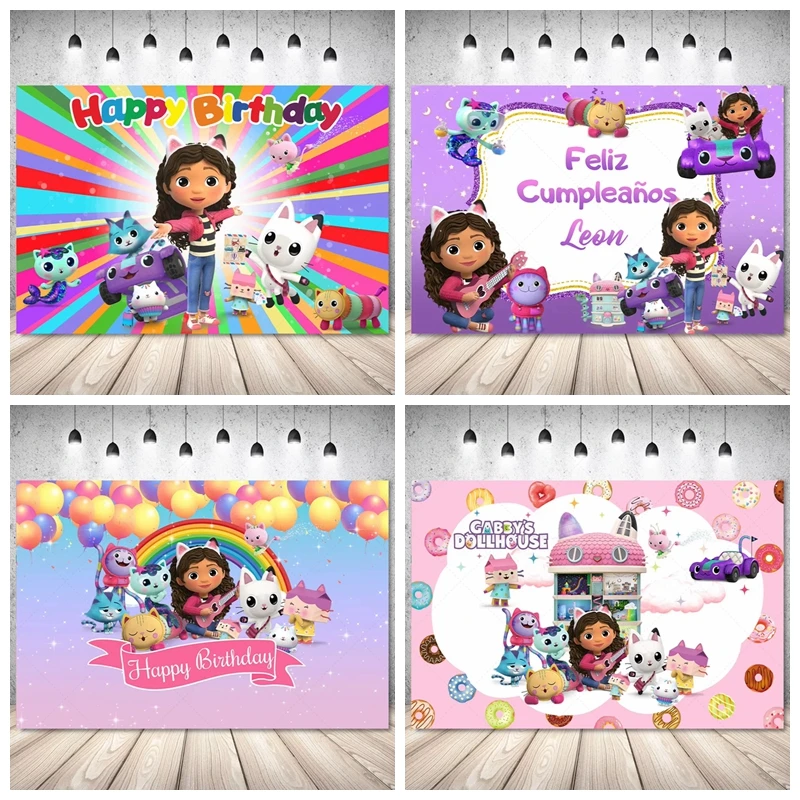 Gabby Dollhouse Children's Birthday Party Supplies Decoration Backdrop Girl Baby Shower Pink Cat Photography Studio Banner Props
Gabby Dollhouse Children's Birthday Party Supplies Decoration Backdrop Girl Baby Shower Pink Cat Photography Studio Banner Props