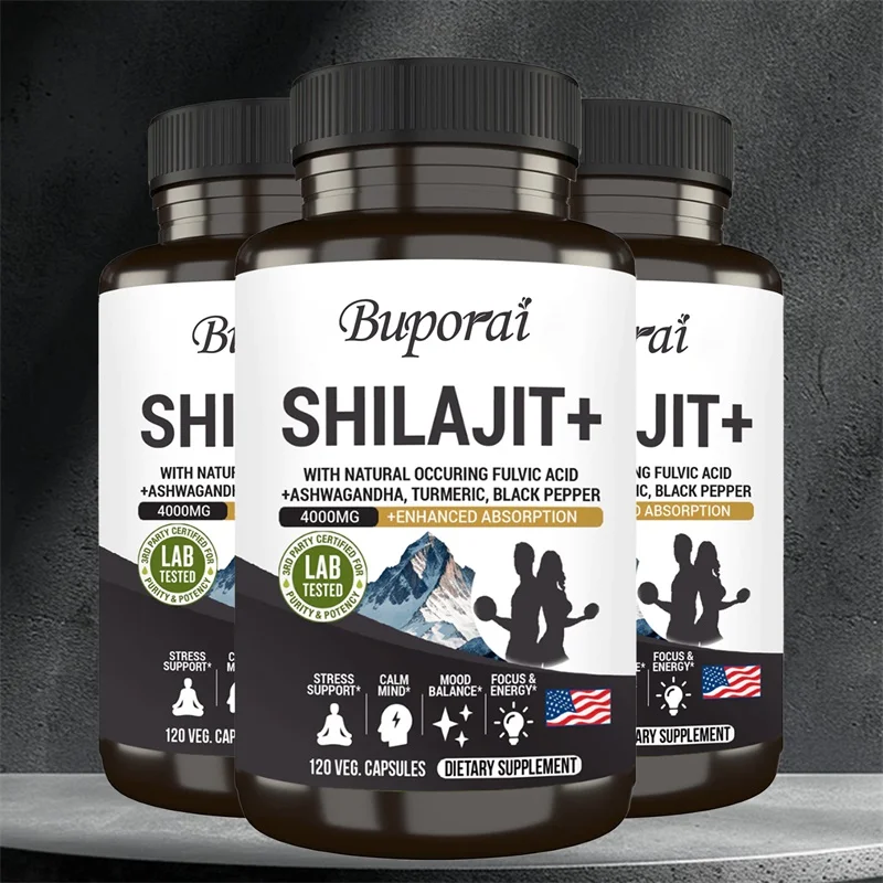 Shilajit+ Capsules - Enriched with Ashwagandha Extract for Energy, Muscle Strength Immunity, Endurance for Adult, Relieve Stress
Shilajit+ Capsules - Enriched with Ashwagandha Extract for Energy, Muscle Strength Immunity, Endurance for Adult, Relieve Stress