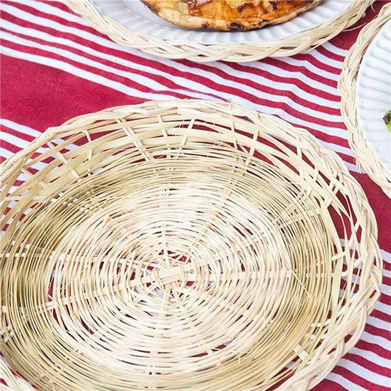 AA19 12Pcs Bamboo Paper Plate Holder - 10 Inch Round Woven Plate Holder, Reusable Paper Plate Holders For Picnic Party
AA19 12Pcs Bamboo Paper Plate Holder - 10 Inch Round Woven Plate Holder, Reusable Paper Plate Holders For Picnic Party