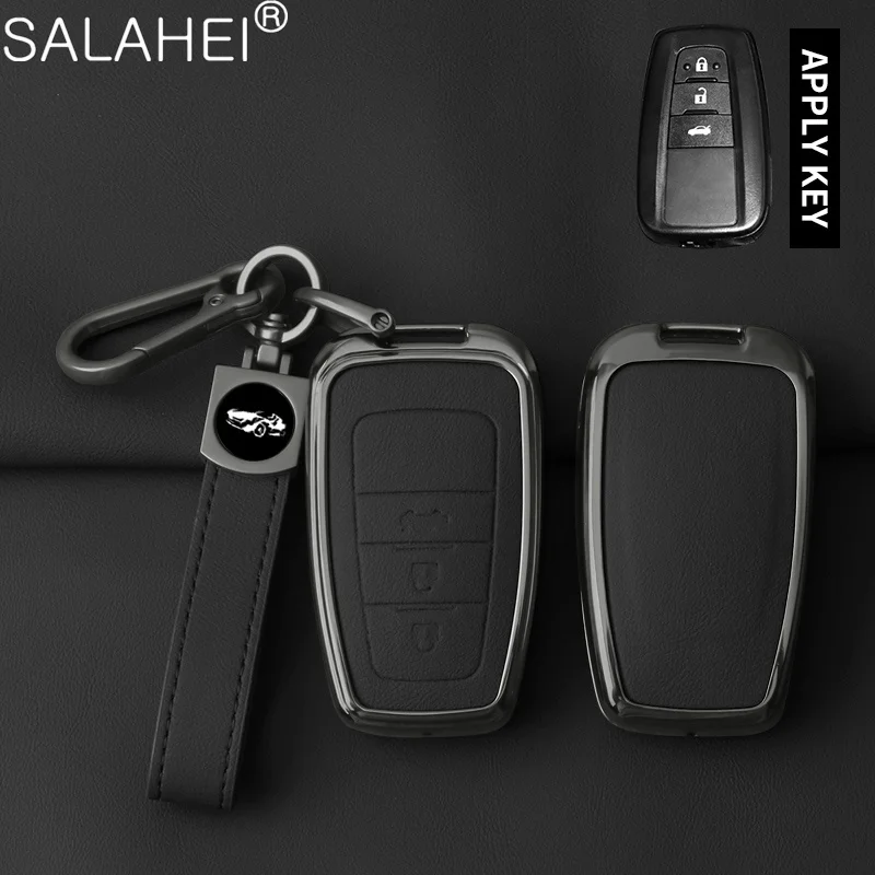Alloy Car Key Case Cover For Toyota CHR Hilux Fortuner Land Cruiser 200 Camry Corolla Crown RAV4 Highland Keychain Accessories
Alloy Car Key Case Cover For Toyota CHR Hilux Fortuner Land Cruiser 200 Camry Corolla Crown RAV4 Highland Keychain Accessories