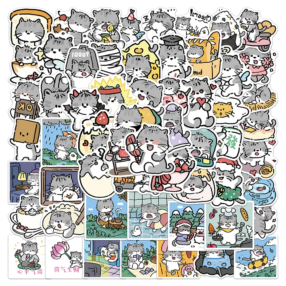 10/30/60pcs Creative Cartoon Cat Diary Stickers Cute Waterproof Decals Toys DIY Suitcase Notebook Graffiti Sticker Fun for Gifts
10/30/60pcs Creative Cartoon Cat Diary Stickers Cute Waterproof Decals Toys DIY Suitcase Notebook Graffiti Sticker Fun for Gifts