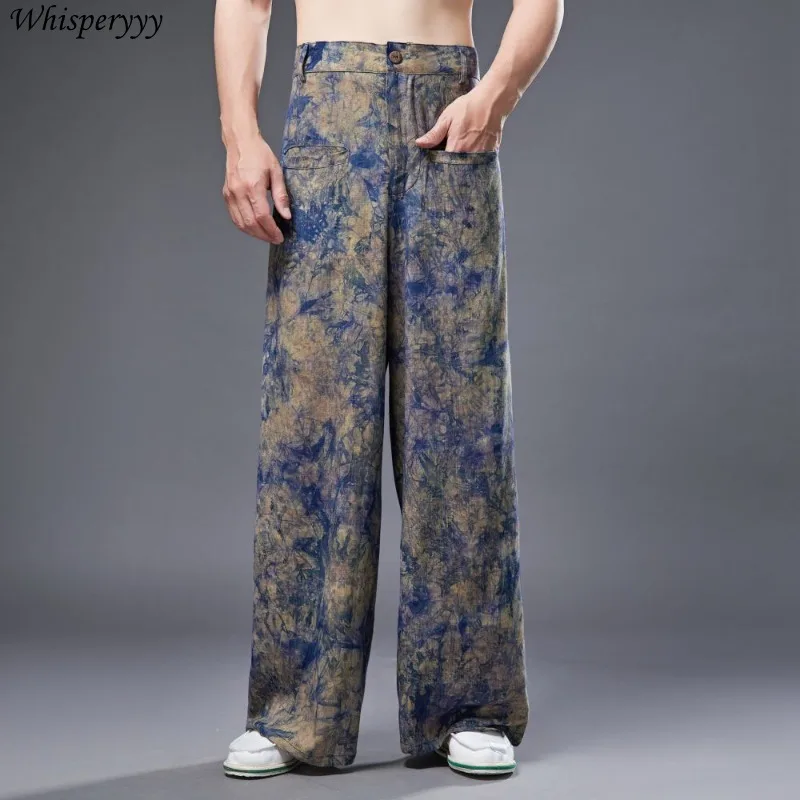 2025 Loose Breathable Wide-leg Pants Men Tie Dye Retro National Style Men's Casual Pants Chinese Summer Trousers Men's
2025 Loose Breathable Wide-leg Pants Men Tie Dye Retro National Style Men's Casual Pants Chinese Summer Trousers Men's