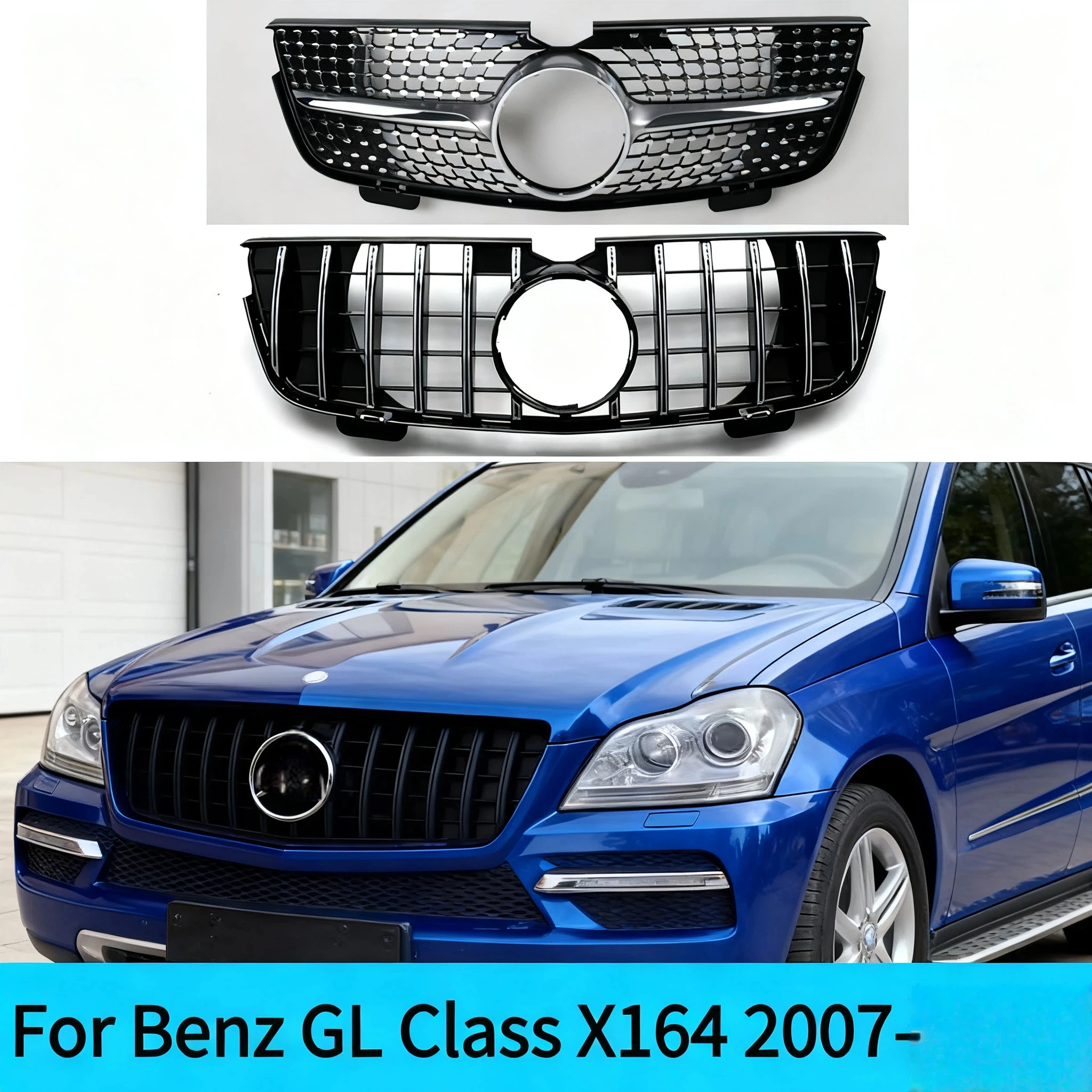Передний верхний бампер, центральная решетка радиатора для Mercedes-Benz GL Class X164 2007-2012 GL320 GL350 GL450 GL500 GL550Tuning
Передний верхний бампер, центральная решетка радиатора для Mercedes-Benz GL Class X164 2007-2012 GL320 GL350 GL450 GL500 GL550Tuning