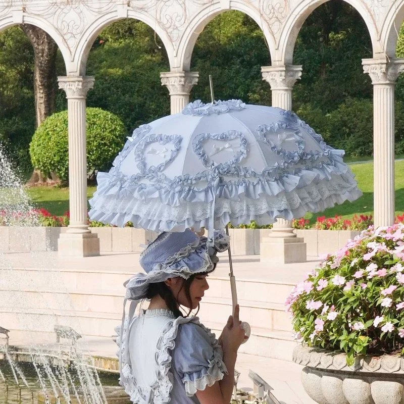 Fashion Lolita Rainproof Sun Shade Black Tech Auto Open Straight Folding Rod Lace Edge Princess Birdcage Waterproof Parasol
Fashion Lolita Rainproof Sun Shade Black Tech Auto Open Straight Folding Rod Lace Edge Princess Birdcage Waterproof Parasol